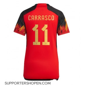 Belgien Yannick Carrasco #11 Hemma Matchtröja Dam VM 2022 Kortärmad